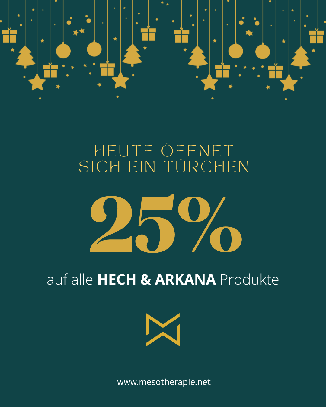 Nikolaus-Angebote bei MW Derma Solutions. 25% auf Hech und Arkana Produkte