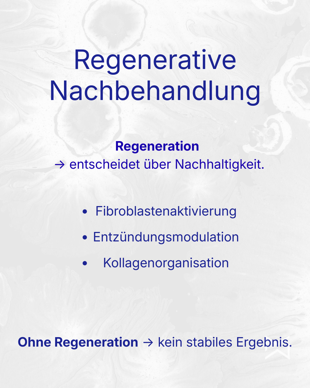 Regenerative Nachbehandlung