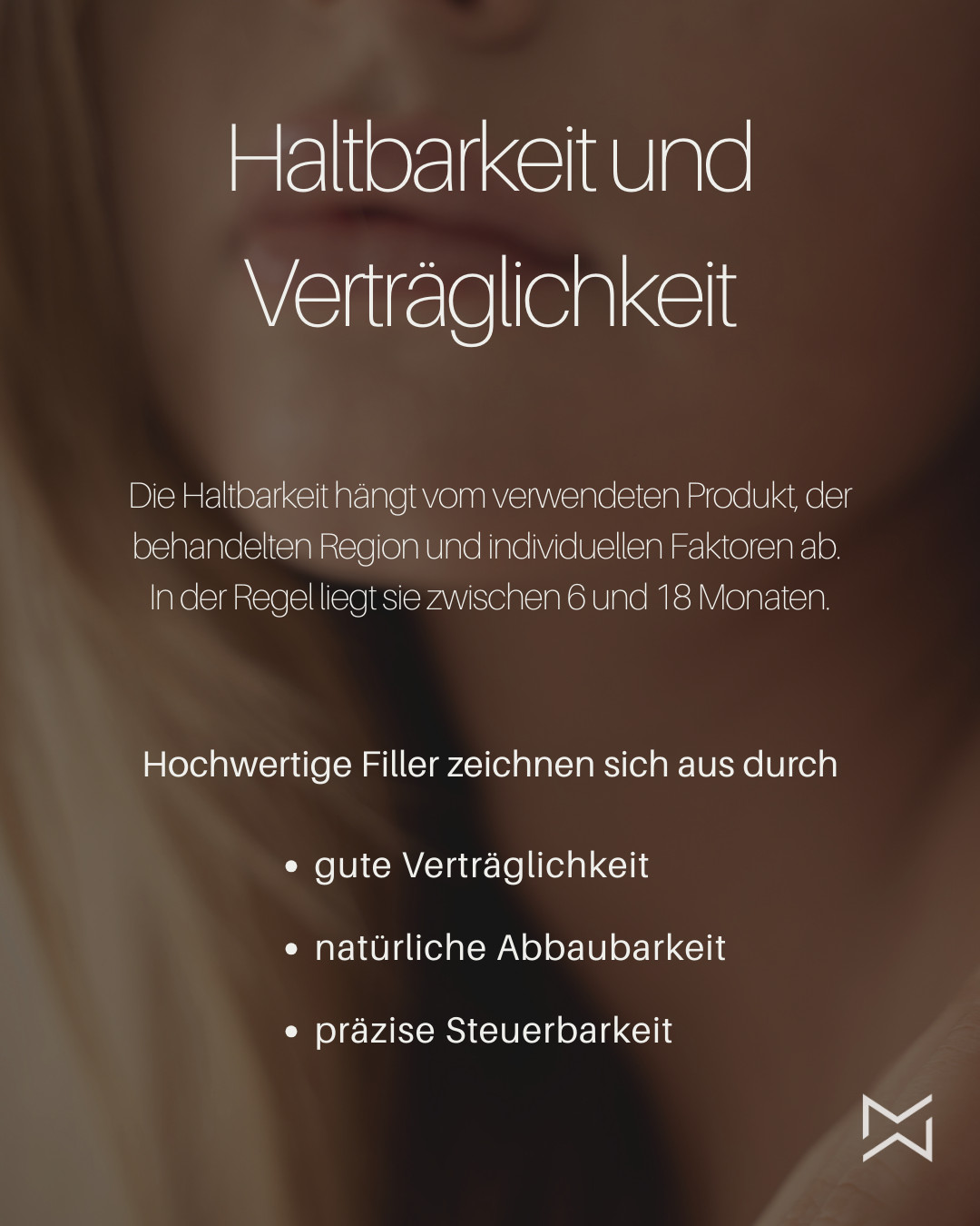 Haltbarkeit und Verträglichkeit von Hautfüllern