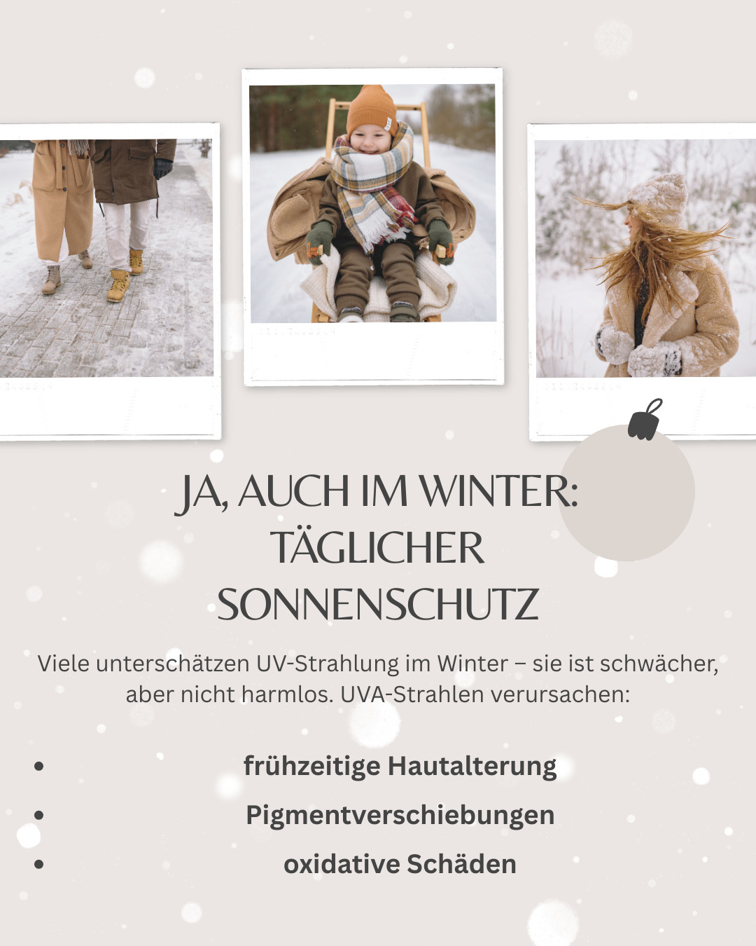 Sonnenschutz im Winter