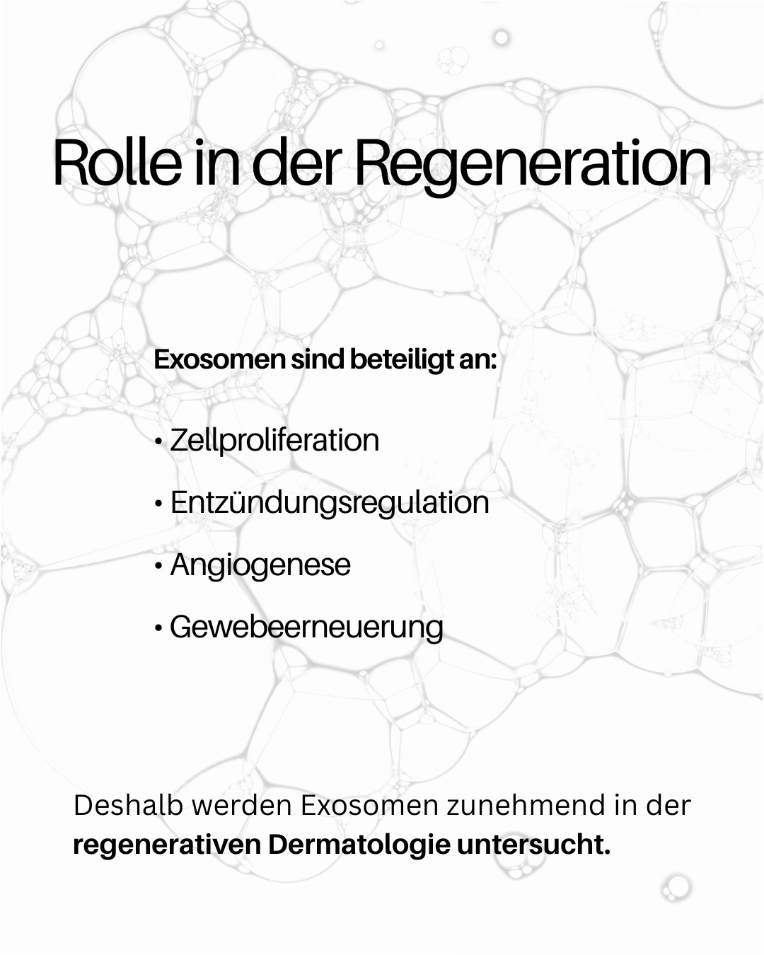 Exosomen - Rolle in der Regeneration